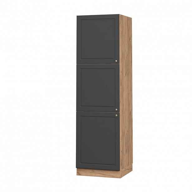 Vicco VYSOKÁ SKŘÍŇ Fame-Line, Anthrazit-Gold Landhaus/Zlatý mocný dub, 60 cm