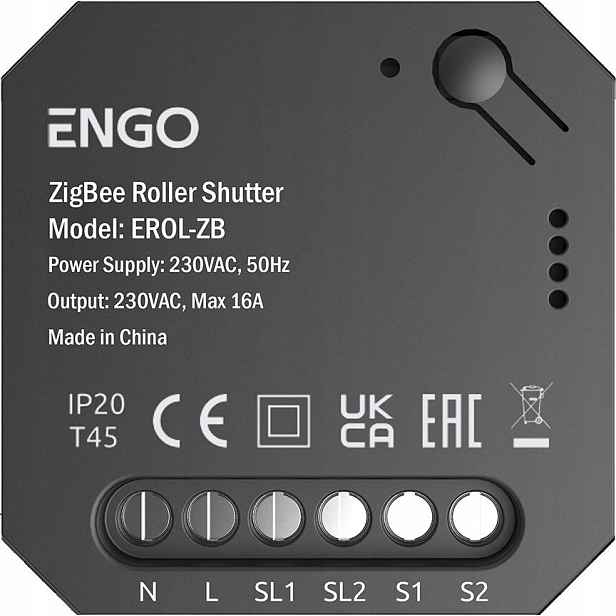 Engo Controls Erol-zb – Roletový ovladač pro systém Engo Smart, ZigBee