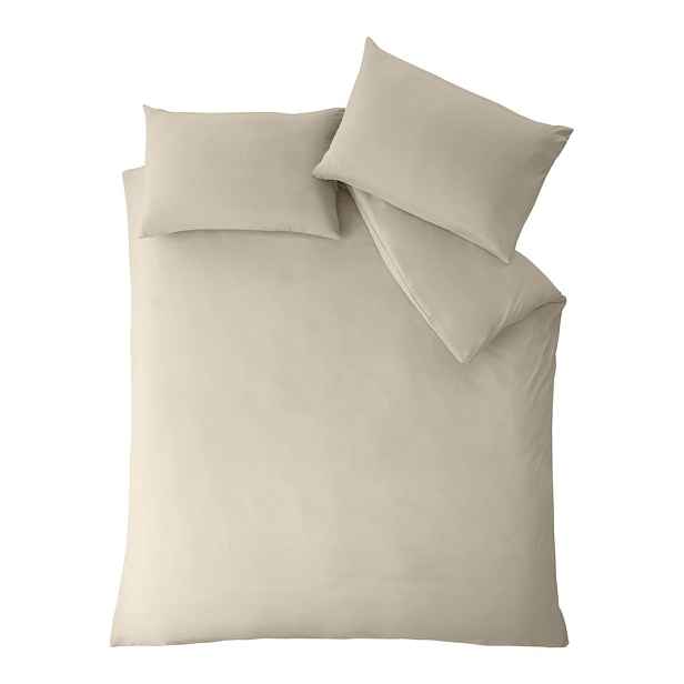 Béžové povlečení na dvoulůžko/prodloužené 230x220 cm So Soft Non-Iron – Catherine Lansfield