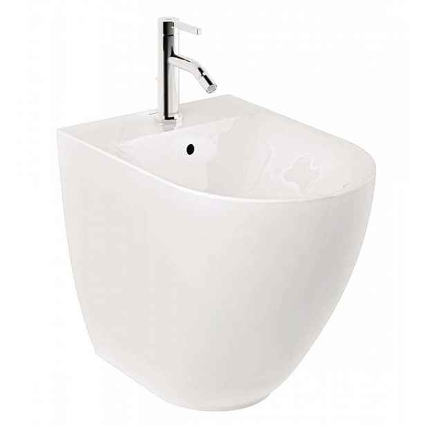 Kludi Resa D - Stojící bidet, otvor pro baterii, lesklá bílá 24BIB0143