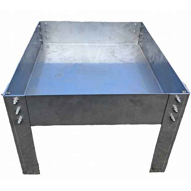 Nerezové zahradní ohniště, popelník pro stavbu grilu 50x43 cm 1 mm