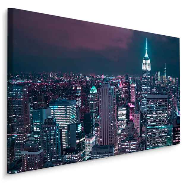 Plátno New York V Noci III. Varianta: 40x30