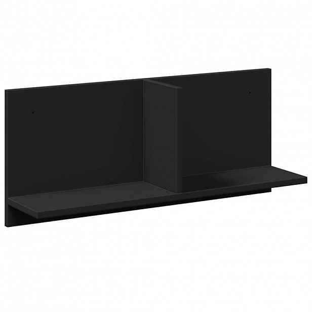vidaXL Nástěnná skříňka 70 x 16,5 x 30 cm černá kompozitní dřevo