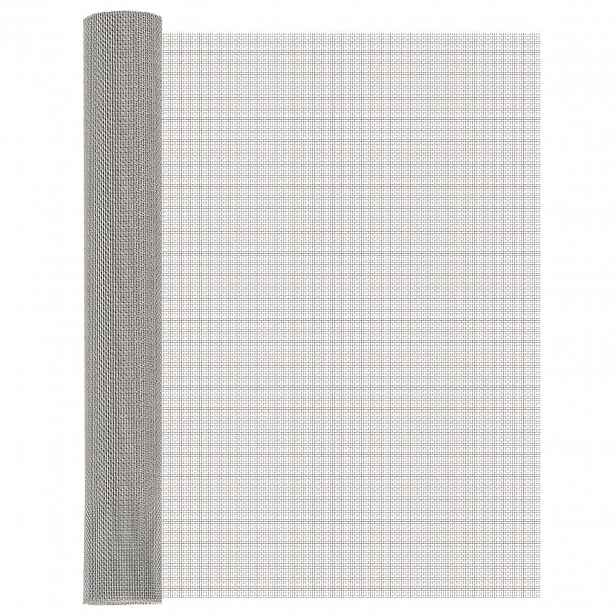 vidaXL Síťovina 80 x 500 cm 8 Mesh Nerezová ocel 201 Stříbrná