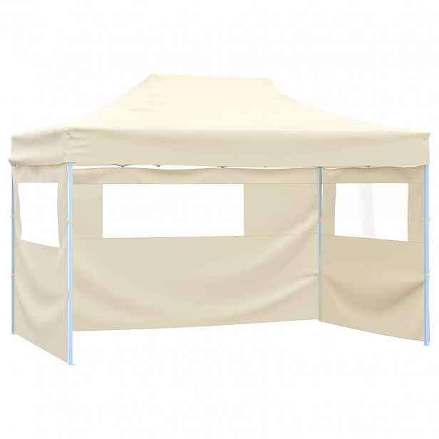 vidaXL Party Stan 280 x 410 x 315 cm Krémová Oxford látka