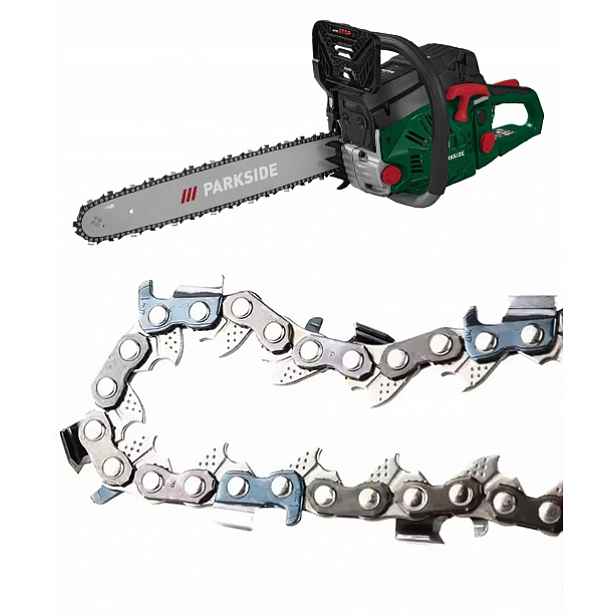2x Řetěz pro motorovou pilu Parkside Pbks 53 A1 B2 B3 C3 – 72 og – ocel 68