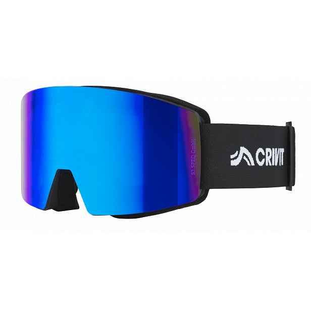 Crivit Dětské lyžařské a snowboardové brýle (hezké počasí / hranaté, černá)