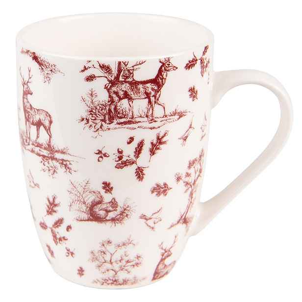 Porcelánový hrnek Pretty Forest - 12*8*10 cm / 300 ml Clayre & Eef