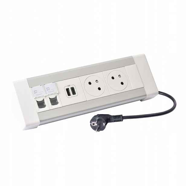 Prodlužovací Kabel stolní 2X2P+Z RJ45 Legrand 054613