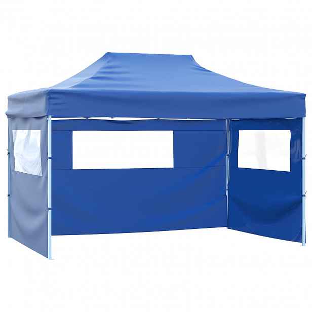 vidaXL Party Stan 280 x 410 x 315 cm Modrá Oxford látka