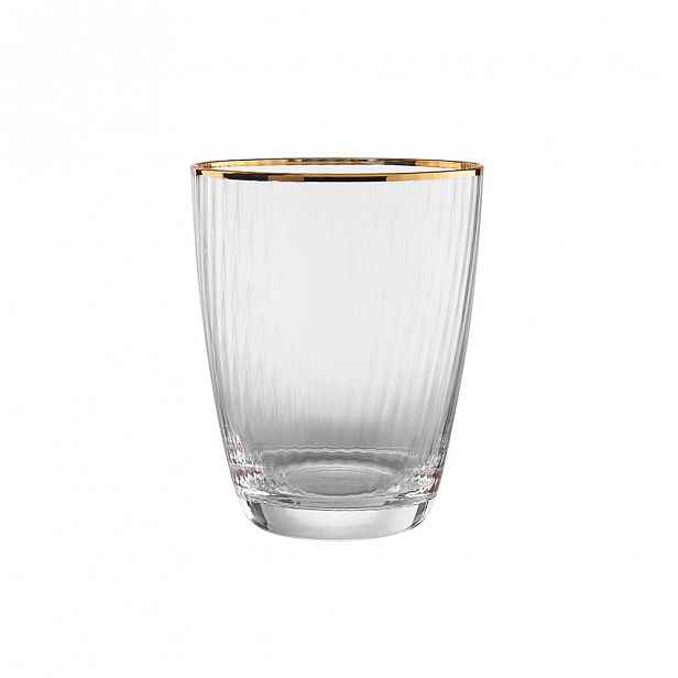 Butlers GOLDEN TWENTIES Sklenice na vodu se zlatým okrajem 300 ml