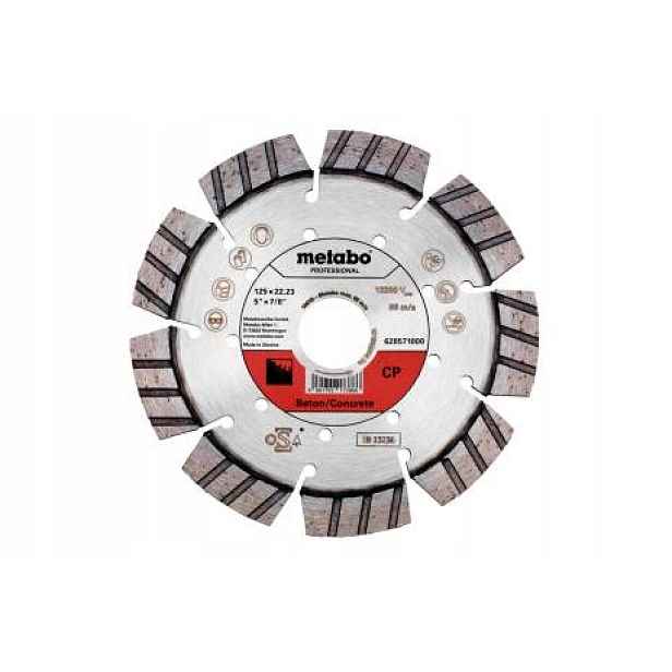 Diamantový Kotouč Segmentový Kotouč Na Betonu 125*22.23MM 628571000 Metabo