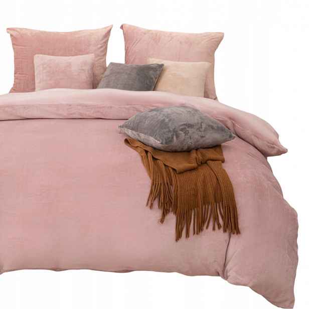 Povlečení z mikrovlákna Medvídek Cozy 160x200 pudrové