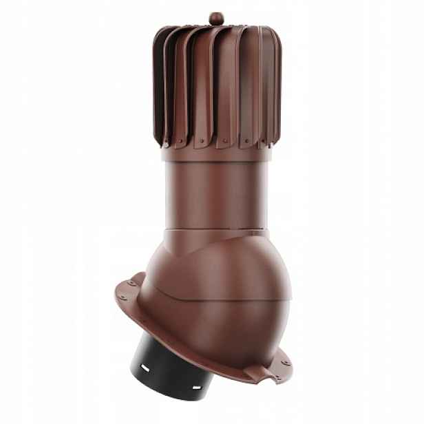 Rotační krb Rotoline pro plechovou střešní krytinu M fi 150 mm podlouhlý bronz