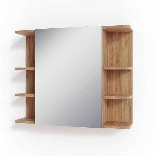 Vicco KOUPELNOVÁ ZRCADLOVÁ SKŘÍŇKA Fynn Zlatý mocný dub 79.6 x 64 cm