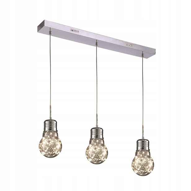 Závěsná lampa Milagro Bulb 3 body světla, integrovaný Led zdroj