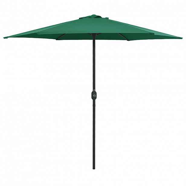 vidaXL Zahradní slunečník s hliníkovou tyčí 270 x 246 cm zelený