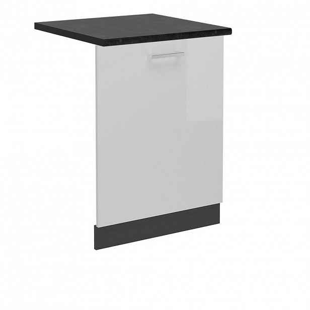 Vicco PŘEDNÍ PANEL R-Line Bílá vysoký lesk 60 cm , PD Antracit