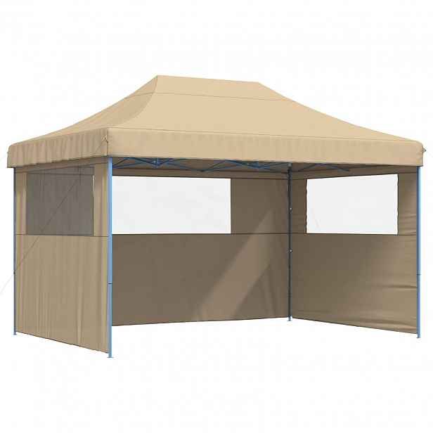 vidaXL Party Stan 279 x 410 x 315 cm Béžová Oxford látka