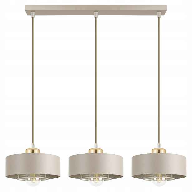 Závěsná stropní lampa Stropní Svítidlo Lustr Béžová Ecru Kaszmir Loft Edison