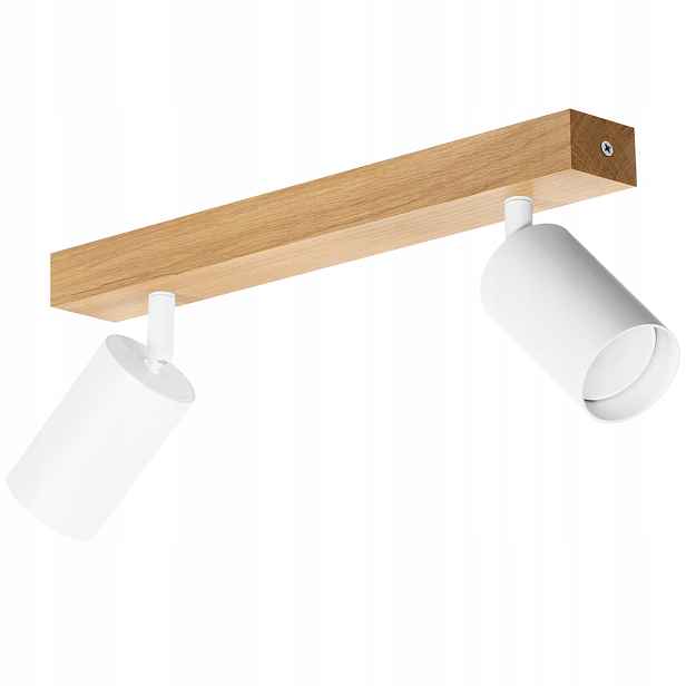 Led nástěnné svítidlo stropní svítidlo Dubová Modern 35 cm GU10 Bílá Pohyblivá Nástěnný