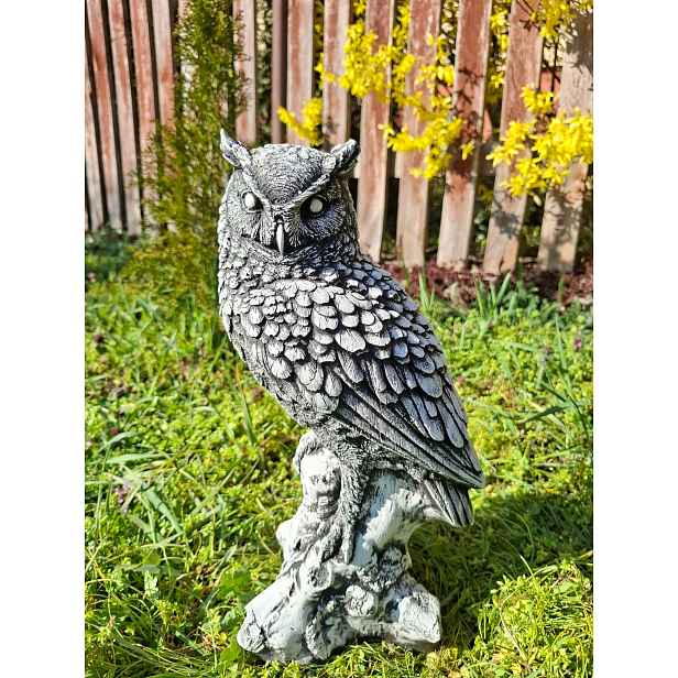 Betonová figurka Sova zahradní figurky betonová ozdoba zahrada