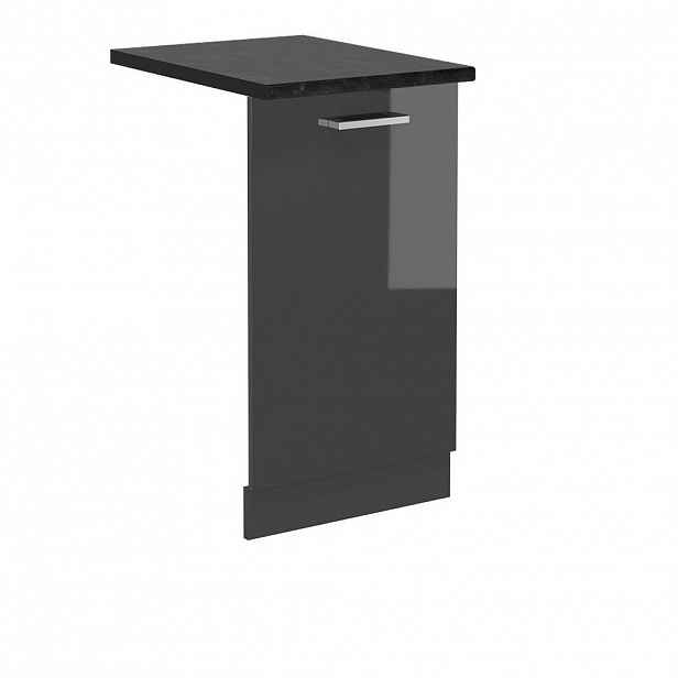 Vicco ČELNÍ PANEL MYČKY R-Line Antracitový vysoký lesk 45 cm , PD Antracit