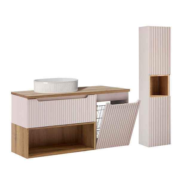 Petits-meubles KOUPELNOVÝ NÁBYTEK 120.4cm Riva 2er-Set Kašmír