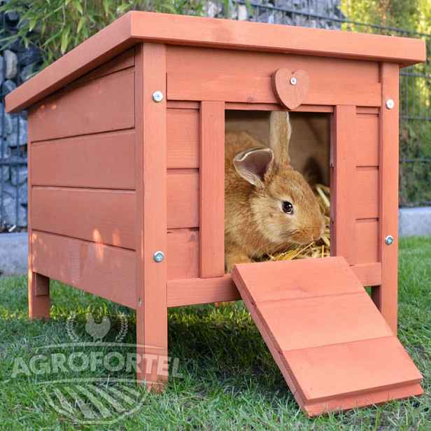 Agrofortel Dřevěná mini králíkárna BRNO, 515x420x430 mm