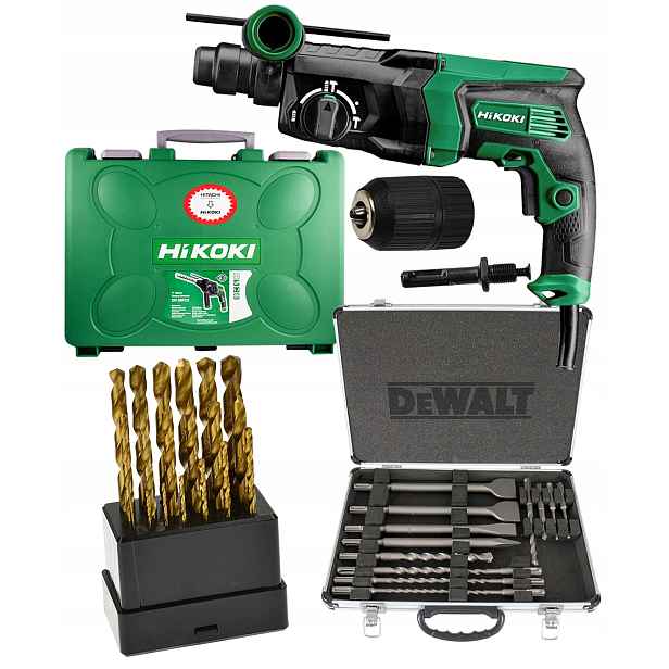 Vrtací Kladivo 830W 2,9j HiKOKI DH26PC2 Wsz 34cz vrtáky