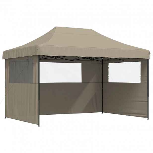 vidaXL Party Stan 279 x 410 x 315 cm Taupe Oxford látka