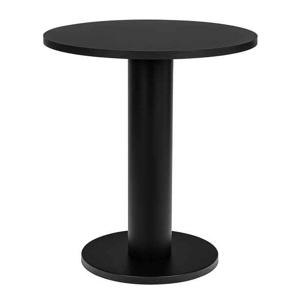 Kulatý jídelní stůl s deskou v dubovém dekoru ø 65 cm Sool – noo.ma