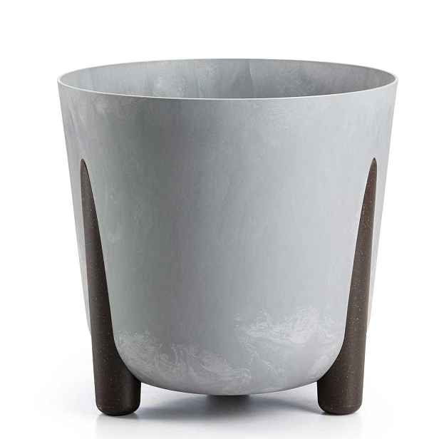 HowHomely Květináč MOSS ECO 30x28,5 cm šedý beton