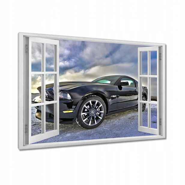 Obrazy 90x60 Ford Mustang v zimě