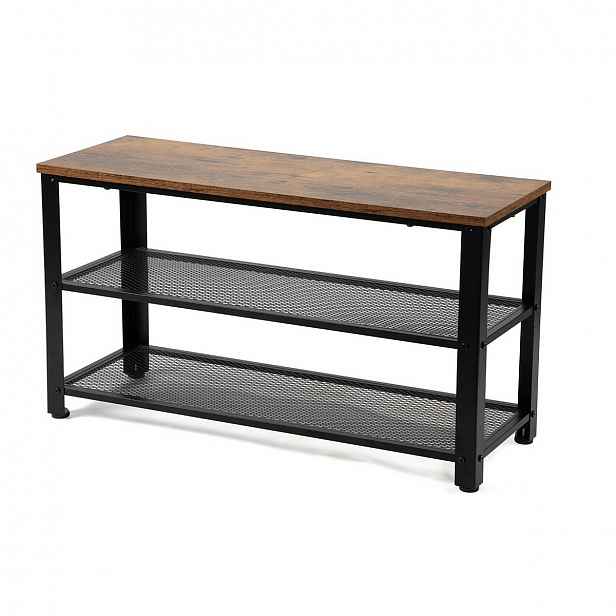 Ocelový botník LOFTY Dark Rack 3