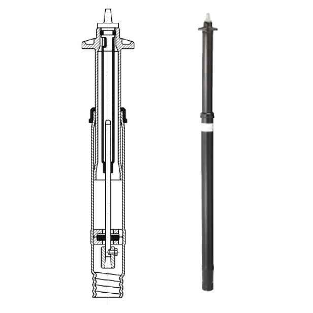 Souprava zemní teleskopická Hawle 3/4"-2" 0,8–1,2 m pro domovní přípojky se šroubovým napojením