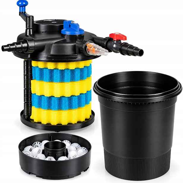 Tlakový Filtr Jezírkový 12000 L Uv Lampa 11W Biologický Mechanický
