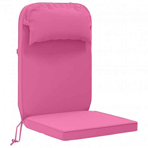 vidaXL Polštář na sluneční lehátko 100% polyester Růžová