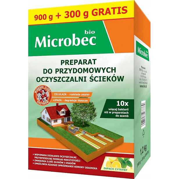 Přípravek na septik prášek Bros aktivátor pro domácí čističku 1,2 kg