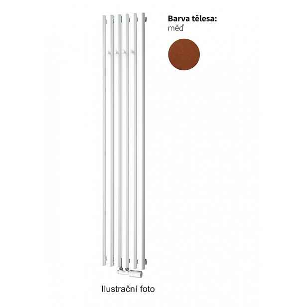 Radiátor ISAN AKROS 180x35cm s háčky měď DAKH18000350M