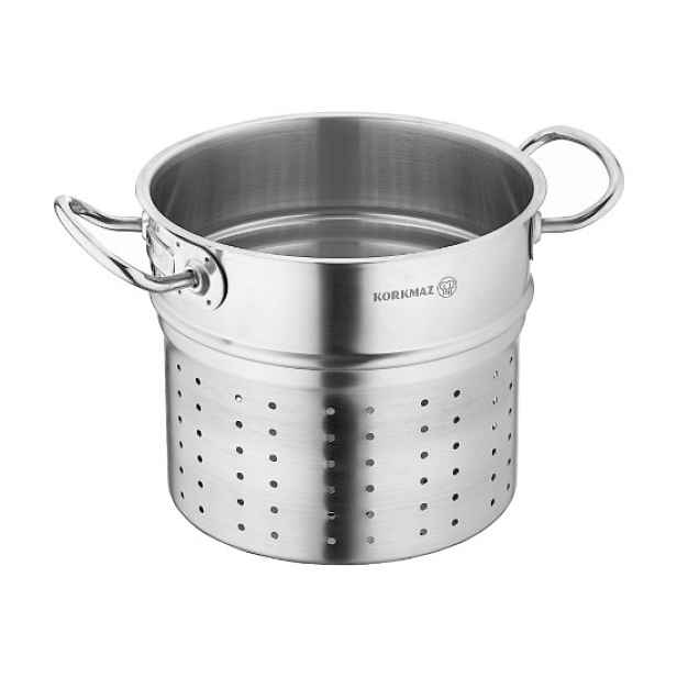 Sítko na vaření těstovin, nerezová ocel, 20cm/5,1L "Proline" - Korkmaz