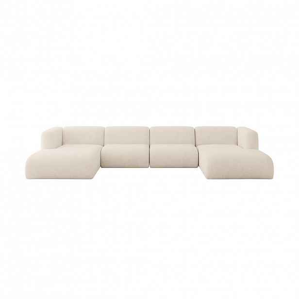 ALTDECOR SEDACÍ SOUPRAVA DO U MIRA-U2 408x179x70 Béžová Velur
