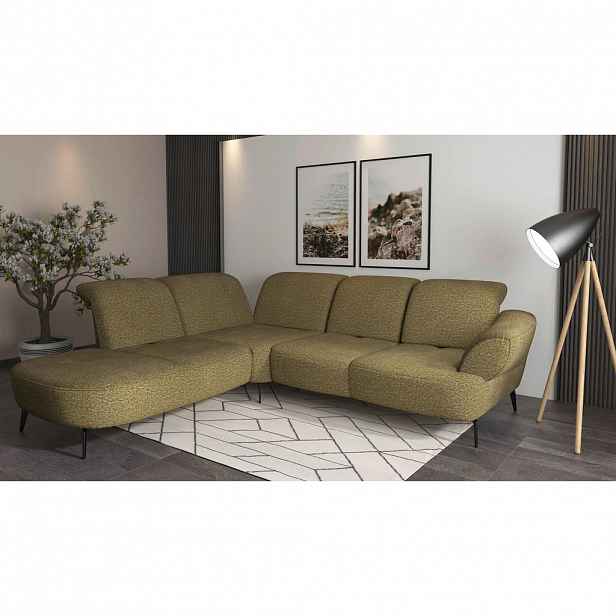 Sit & More ROHOVÁ SEDAČKA, textil, olivově zelená