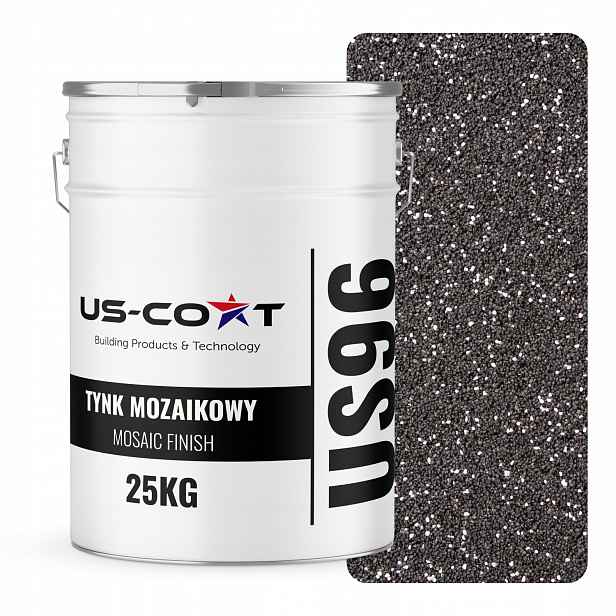Mozaiková Omítka Mozaika 25 Kg Černá Skvrnitá Bílá M43 Ozdobná Pryskyřičná