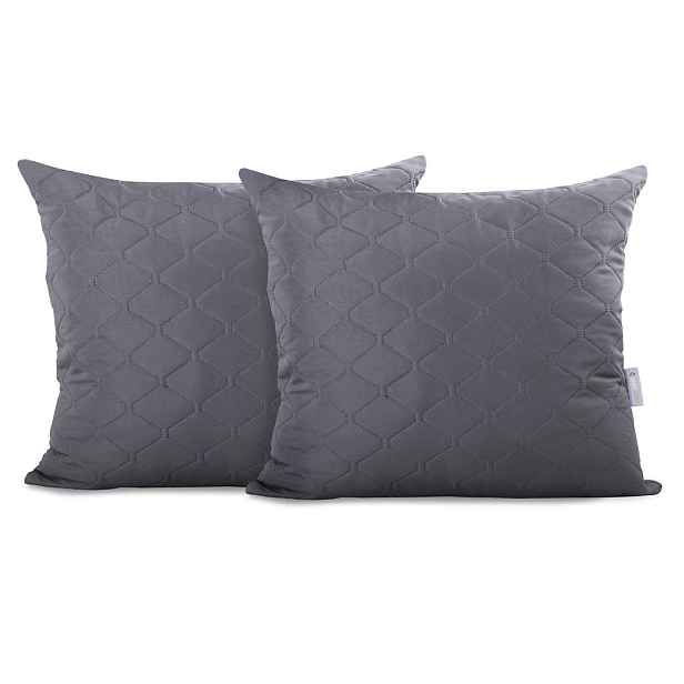 Restilo Sada povlaků na polštář AXEL 2 ks 40x40 cm antracitový, velikost 50x60