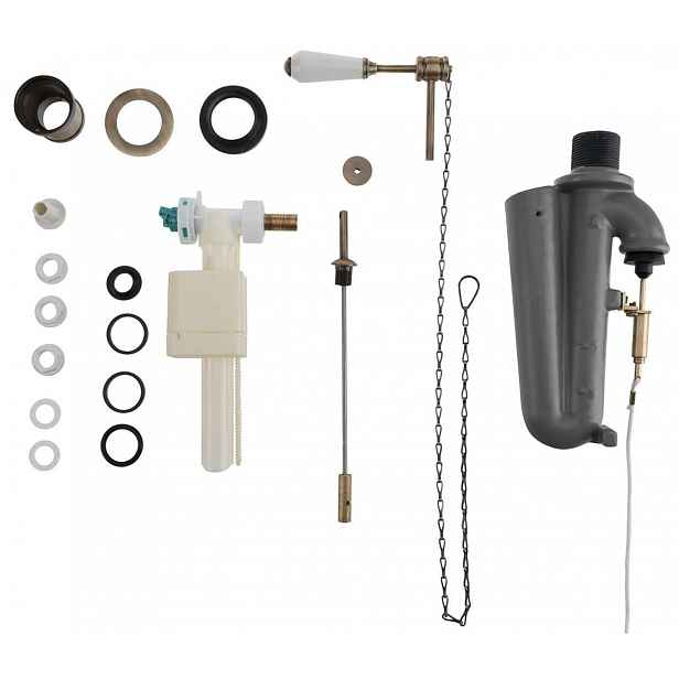 Sapho Kerasan Waldorf - Splachovací mechanismus s řetízkem RETRO, bronz 754593