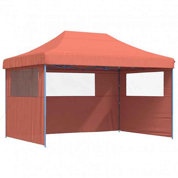 vidaXL Party Stan 279 x 410 x 315 cm Cihlová Oxford látka