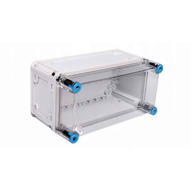 K 0100 Kryt bez prolisů Ip 65 150x300x170 průhledný kryt
