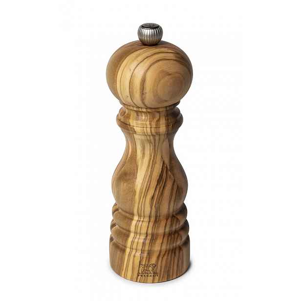 Dřevěný mlýnek na sůl Peugeot 18 cm Paris Olivier Olivové Dřevo