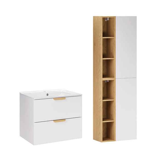 Petits-meubles KOUPELNOVÝ NÁBYTEK 61cm Oria 2er-Set Bílá